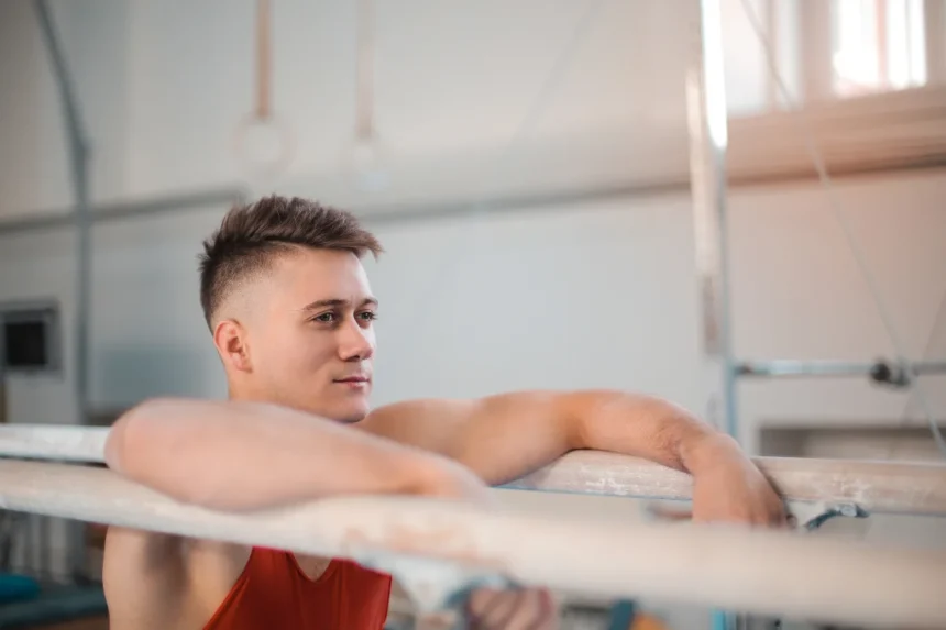 male gymnast physique