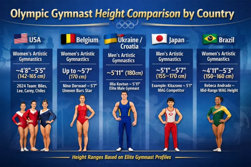 olympic gymnasts height